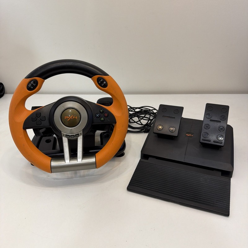 PXN V3 Pro 180 Degree Multi Platform USB Racing Wheel With Pedals Not Tested