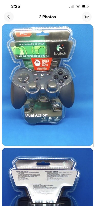 New Sealed Logitech Dual Action (963292-0403) Gamepad Analog PC Controller NIP