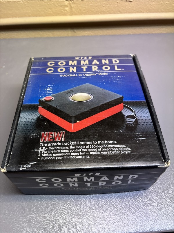 WICO Command Control ODYSSEY Vintage Trackball 72-4555New NOS Extremely Rare