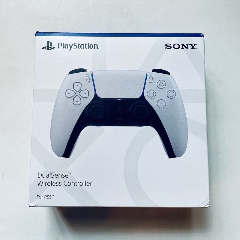 Sony PS5 White Dualsense Wireless Controller CIB Cleaned & Tested