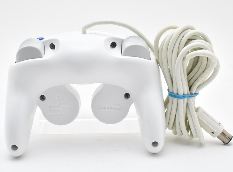Lot 2 Nintendo GameCube Controller White Emerald Blue Set Tested Good GC Japan gallery