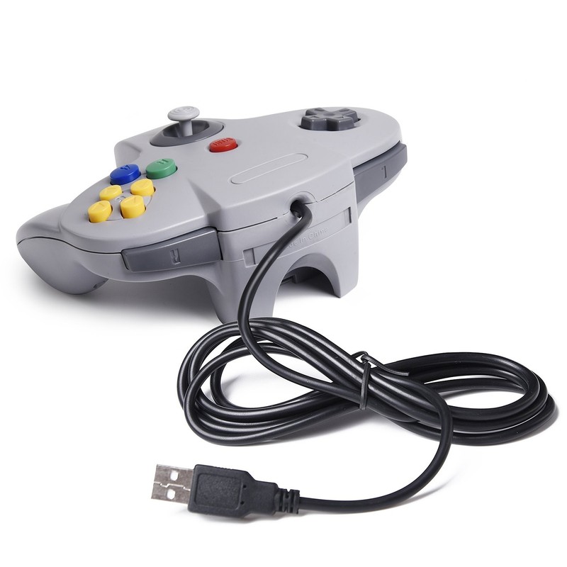 Classic N64 USB Controller, Retro N64 Remote Wired Joystick Gamepad Emulator... gallery
