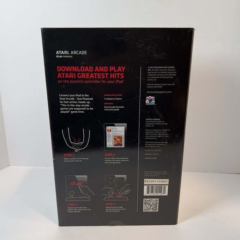 ATARI ARCADE DUO POWERED IPAD, IPAD 2 & 3 JOYSTICK CONTROLLER gallery
