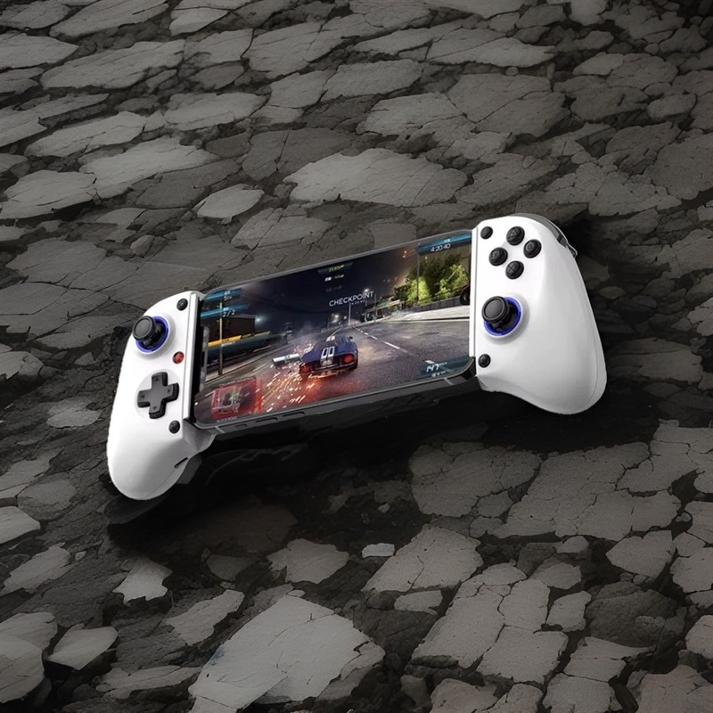 Wireless Mobile Controller for Android Apple, Hall Trigger, Black White