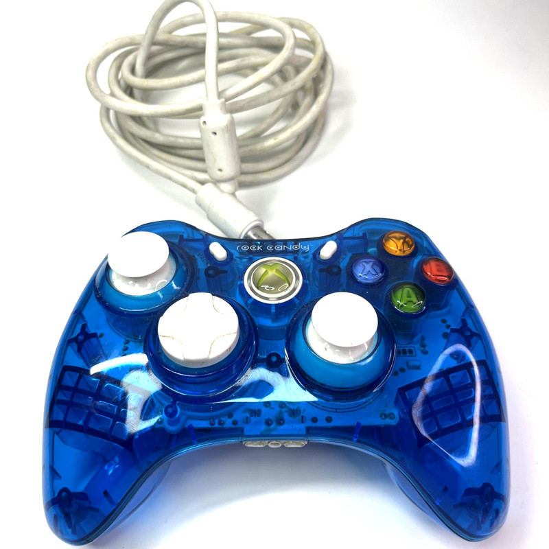 Rock Candy Blue Wired Microsoft Xbox 360 Controller