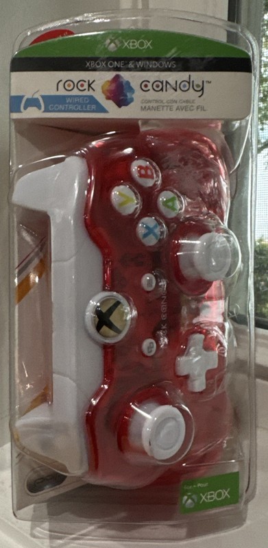 Xbox One Rock Candy Wired Controller – Stormin’ Cherry (Red) New Sealed
