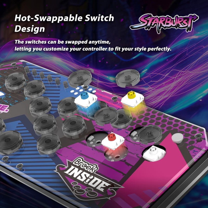 Brook Fighter Starburst All-Button Arcade Controller for PS5, PS4, Xbox Serie... gallery