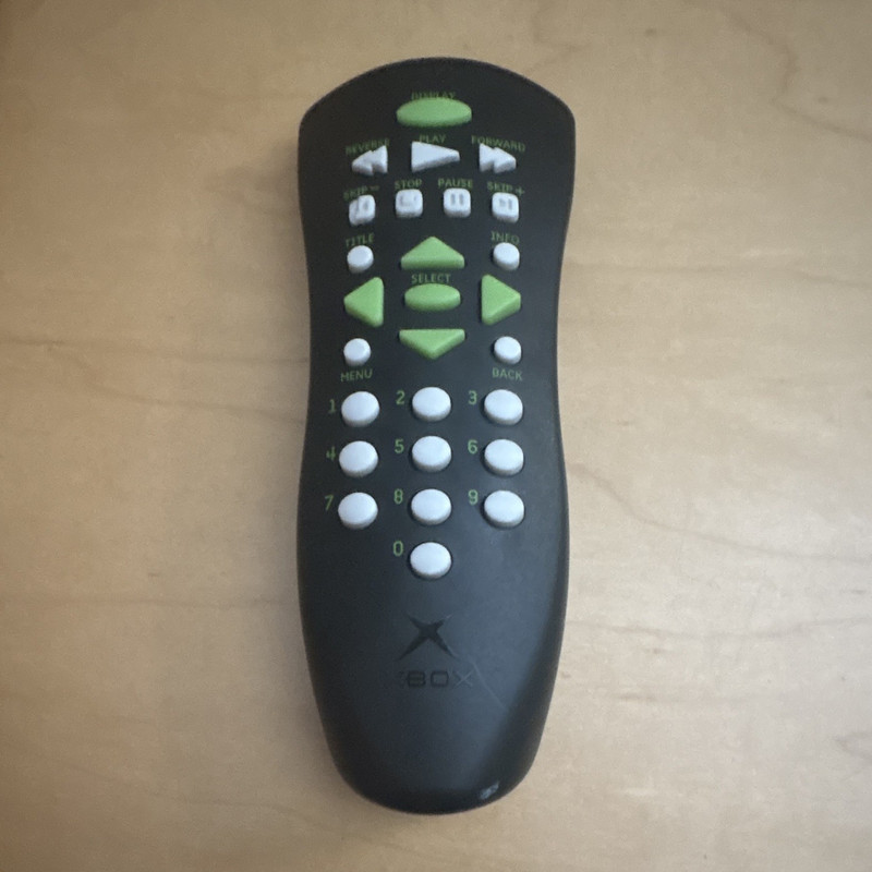 Microsoft Xbox Multimedia Media Control IR Remote Black/Green/White