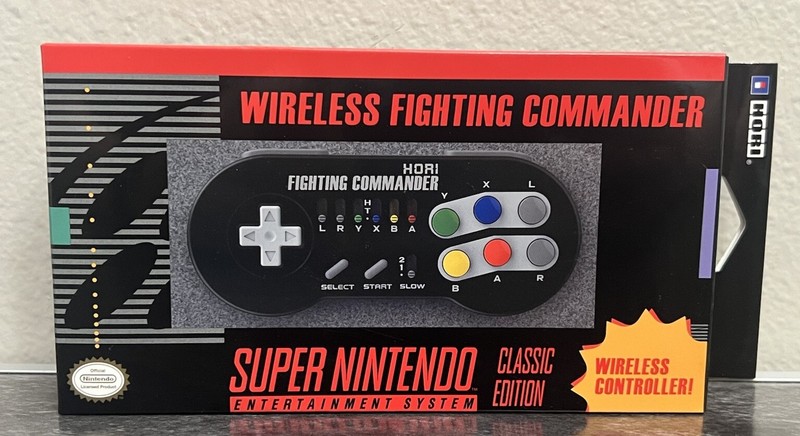 Hori Super Nintendo Classic Edition Wireless Fighting Commander Control Pad New