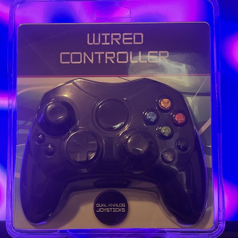 Basic Generic Xbox Controller Black Color Unbranded Wired sealed