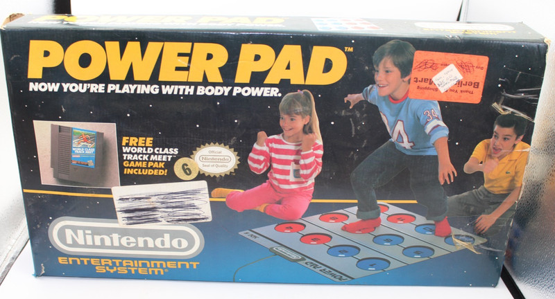 Nintendo NES Power Pad In Box w/ World Class Track Meet Game Cartridge, Untested