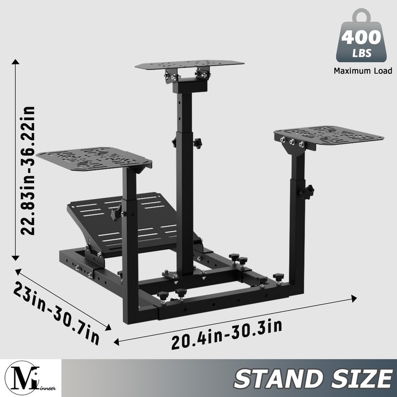 USED-Minneer Flight Sim Stand Racing Sim Cockpit Fit Logitech X56 YOKE Honeycomb gallery