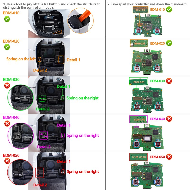 Strong Version Micro Switch Clicky Hair Triggers Kit Shoulder for PS5 Controller gallery