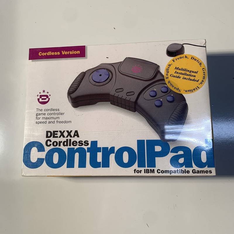 VTG Open Box New 1994 Dexxa Control Pad Cordless For IBM Compatible PC Games