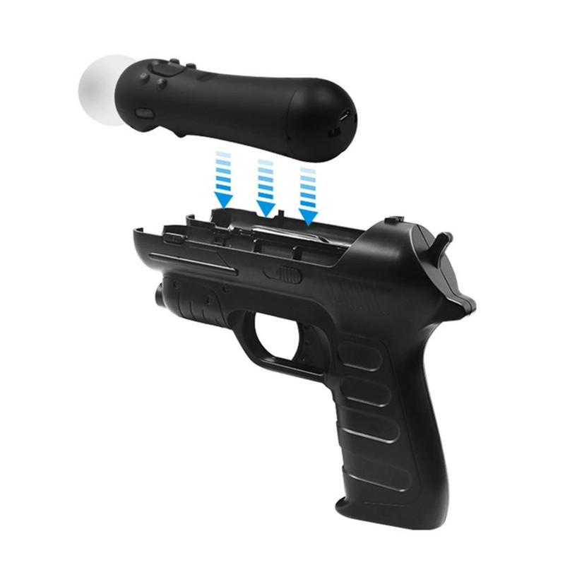 2PCs Exquisite Move Shooter Guns Motion Controller Attachment Nav for PS4 VR PS3