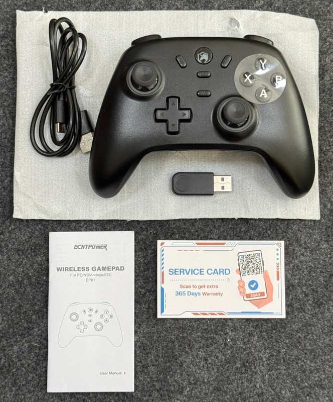ECHTPower EP01 Wireless Gaming Controller Hall Effect PC Switch Android iOS RGB