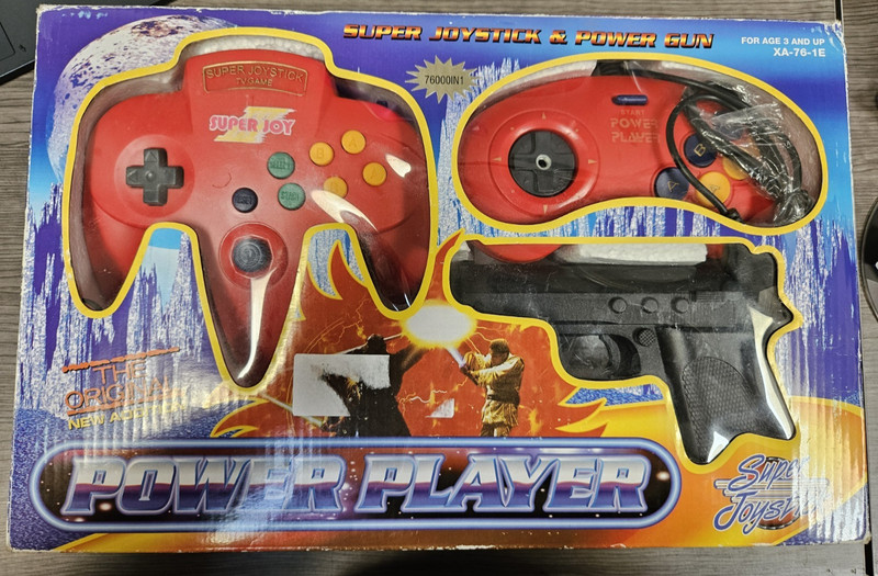 Vintage Power Player Super Joystick Famiclone Game System See photos