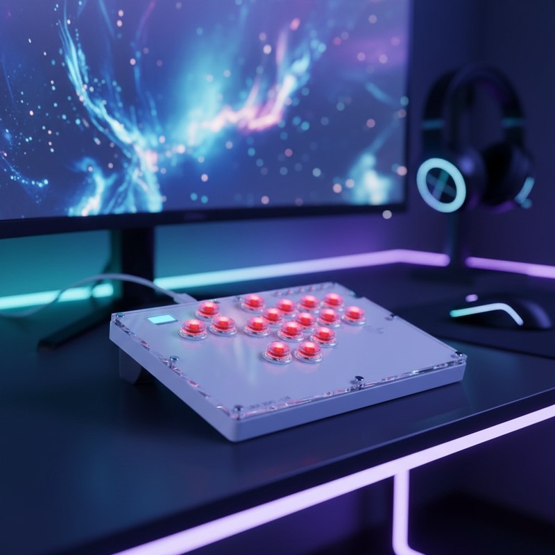 All-Button Arcade Stick Controller L16 for PC PS4 Switch Turbo RGB Custom