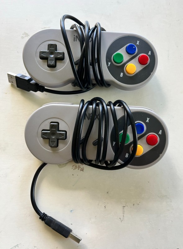 2 Pack Retro Super Nintendo SNES USB Controller for Windows PC Mac Raspberry Pi gallery