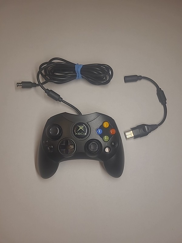Microsoft Original XBOX Controller S Black Wired X08-69873 OEM
