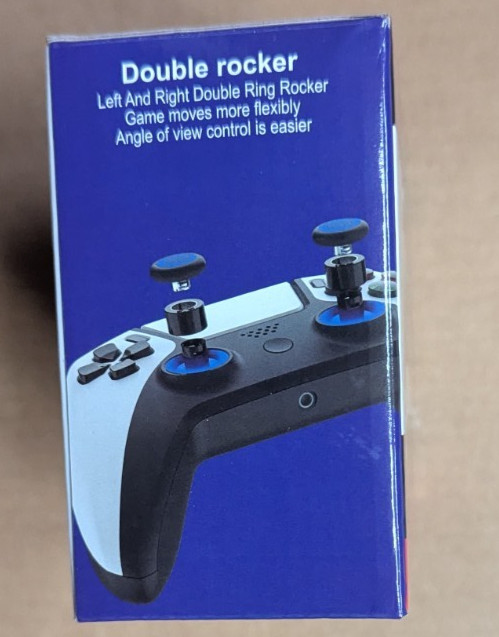 Wireless Controller P4 Compatible With PS4 Windows pc iOS Android Black / white gallery