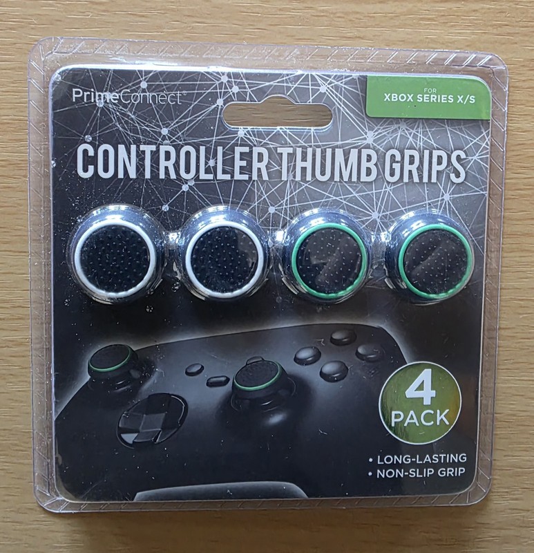PrimeConnect Controller Thumb Grips XBox Series X/S White & Green Black NEW