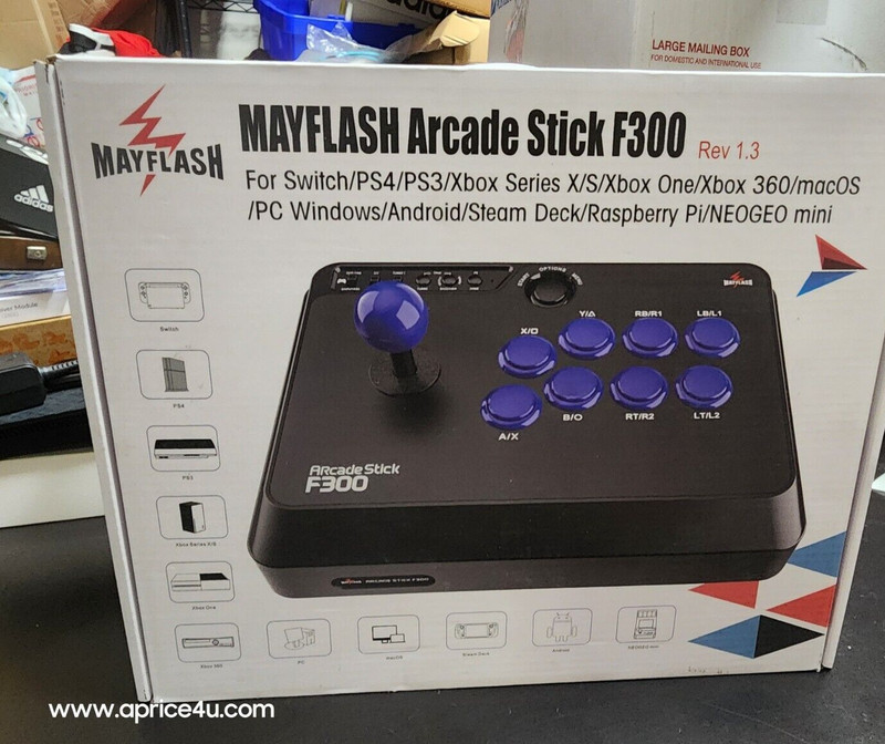 Mayflash F300 Arcade Fight Stick Joystick for PS4 PS3 XBOX ONE 360 PC, SWITCH