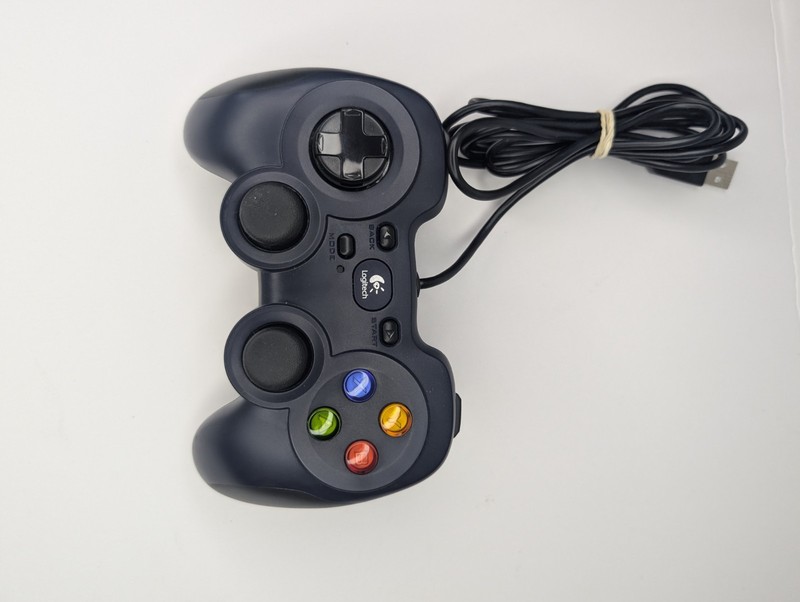 Logitech Gamepad F310 Wired USB PC Windows Controller Blue 6ft Cable Gamepad