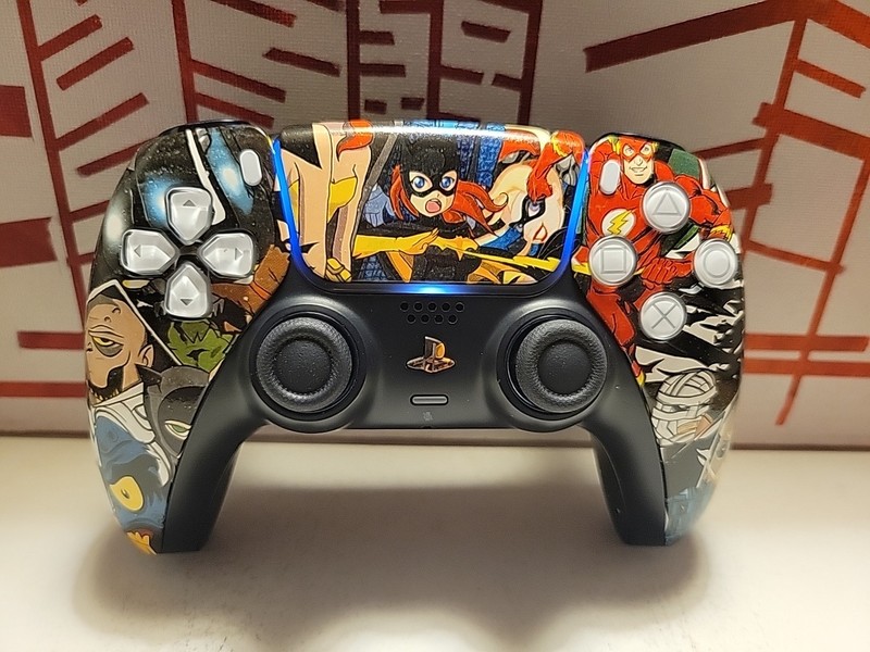 Custom Animated DC Universe PS5 Sony DualSense Controller Hydro Dipped