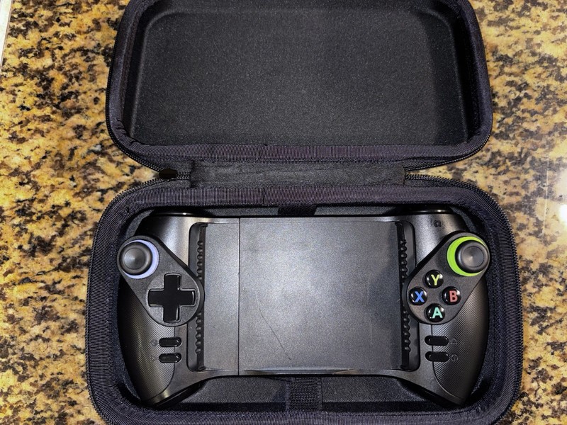 glap play Wireless Gamepad Controller for Android/PC Smartphone w/ Case, Black