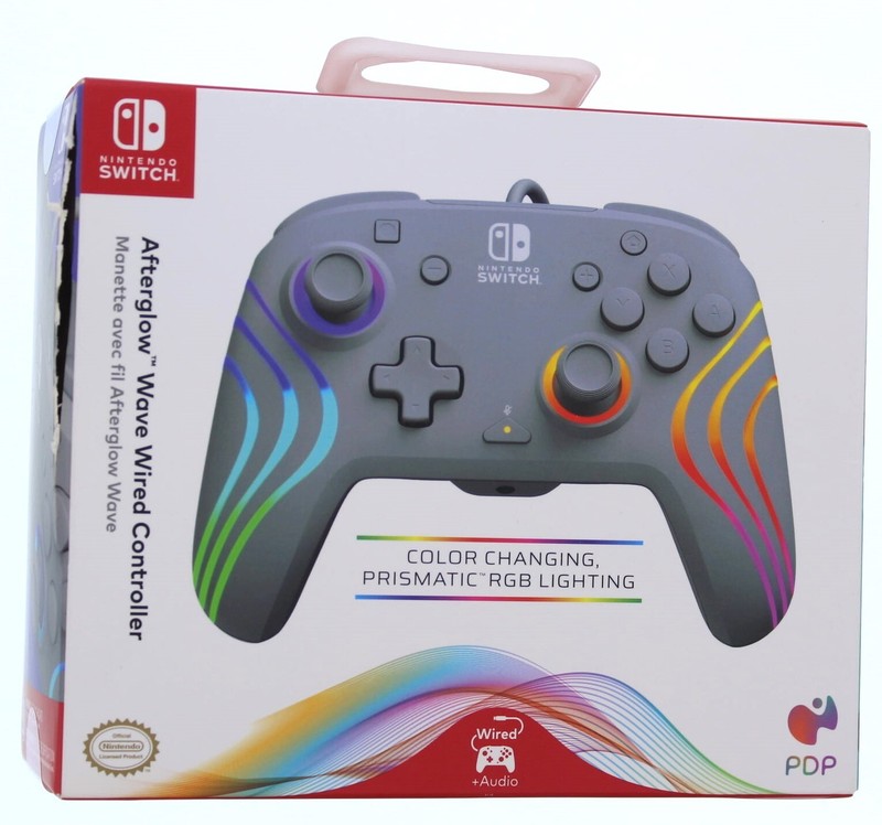 Nintendo Switch Afterglow Wave Wired Controller (Gray)