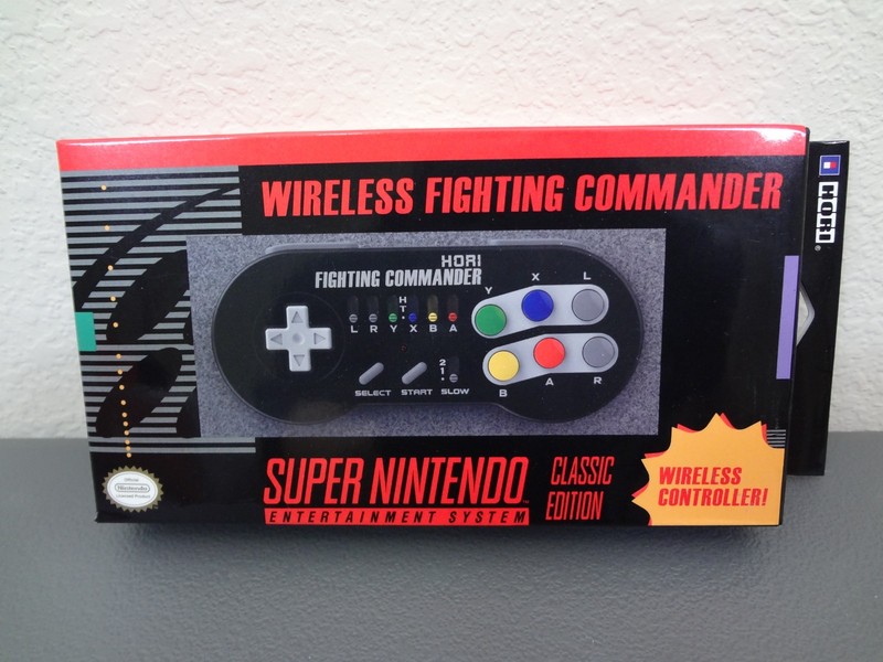 HORI Super Nintendo Classic Edition Wireless Fighting Commander Controller CIB