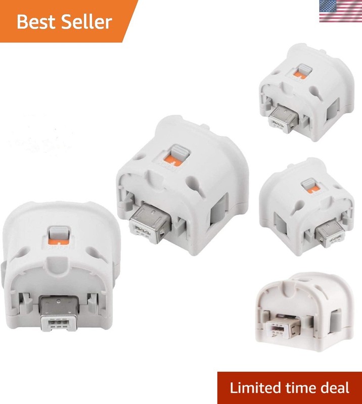 Wii Motion Plus Adapter for Wii Remote ControllerPack of 2 White