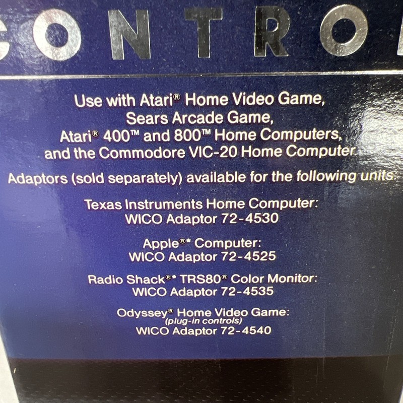 Wico Command Control Joystick 15-9714 Atari 2600 System or 400/800 Computers NEW gallery