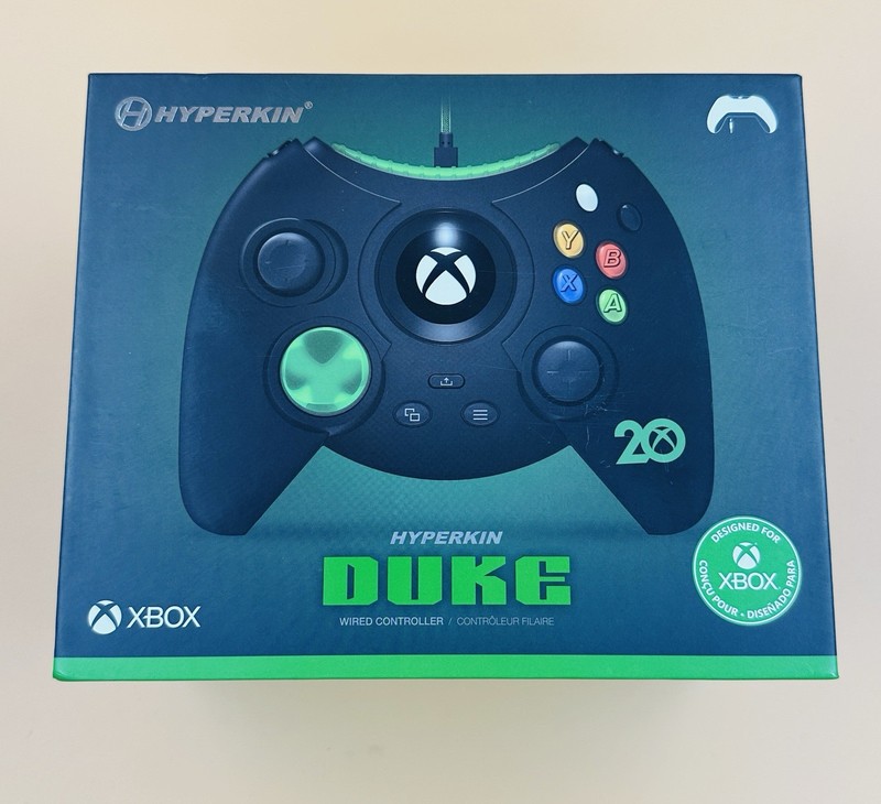 Hyperkin Duke Xbox Wired Controller – 20th Anniversary Edition – Black | NEW