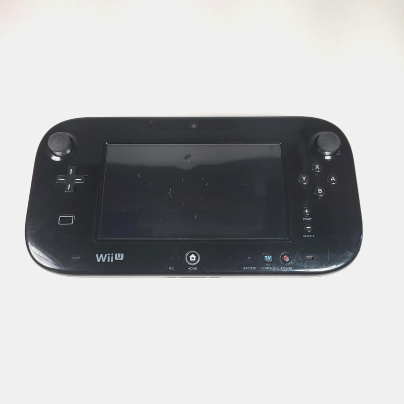 Nintendo Wii U GamePad Black WUP-010 Tested Working Tablet Only Scratched Screen