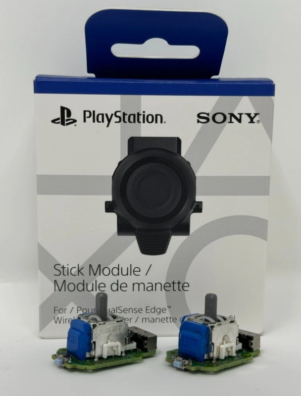 Sony DualSense Edge Stick Module w/ TMR K-SILVER Joystick – Brand New 1 PAIR