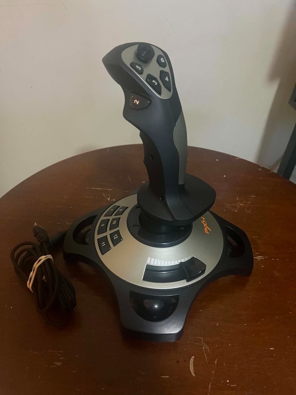 PXN 2113 USB Wired Flight Simulator Joystick with Vibration & Throttle Control