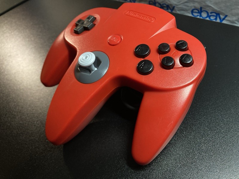 Nintendo 64 N64 Red Custom Button Controller Benchmarking Tight Stick OEM gallery