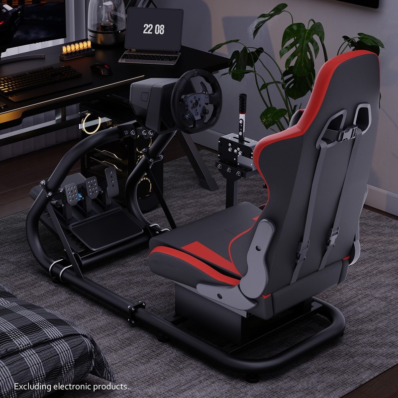 Hottoby G923 Racing Sim Cockpit With Seat Fits Logitech G29 Thrustmaster Fanatec