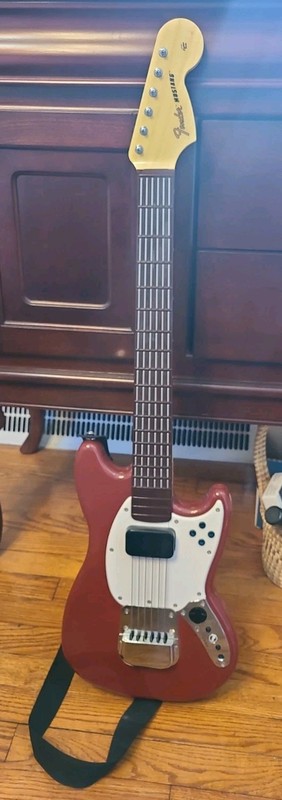 Xbox 360 Rock Band 3 Fender Mustang Wireless Pro Guitar TESTED