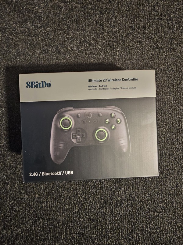8BitDo- Ultimate 2C Wireless Controller, 2.4G Bluetooth/USB- Trans Black ***