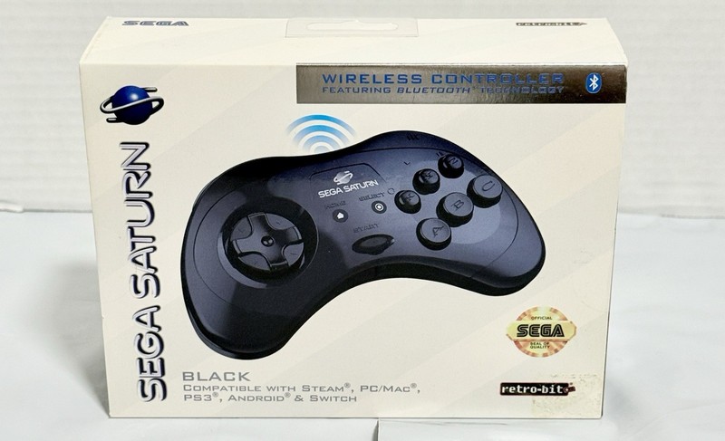 Sega Saturn Retro-bit Wireless Bluetooth Controller – New unopened (RARE FIND)