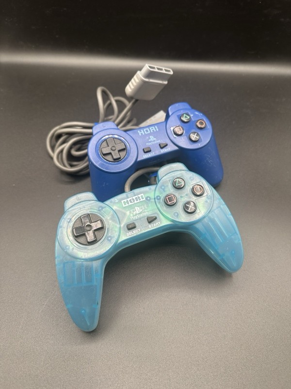 PlayStation 1 Hori Controllers Lot of 2 Tested and Working