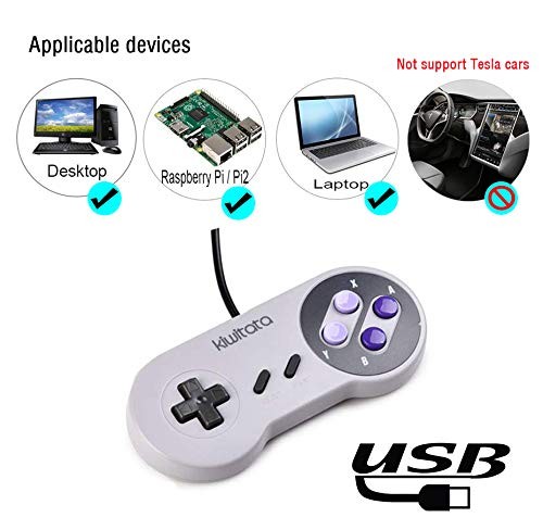 2X Classic SNES USB Controller for PC Gamings Retro SNES Wired USB Game Emula... gallery