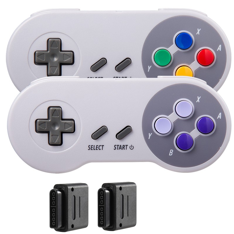 2.4 GHz Wireless SNES Controller Gamepad Joypad For Super Classic Games SNES SFC