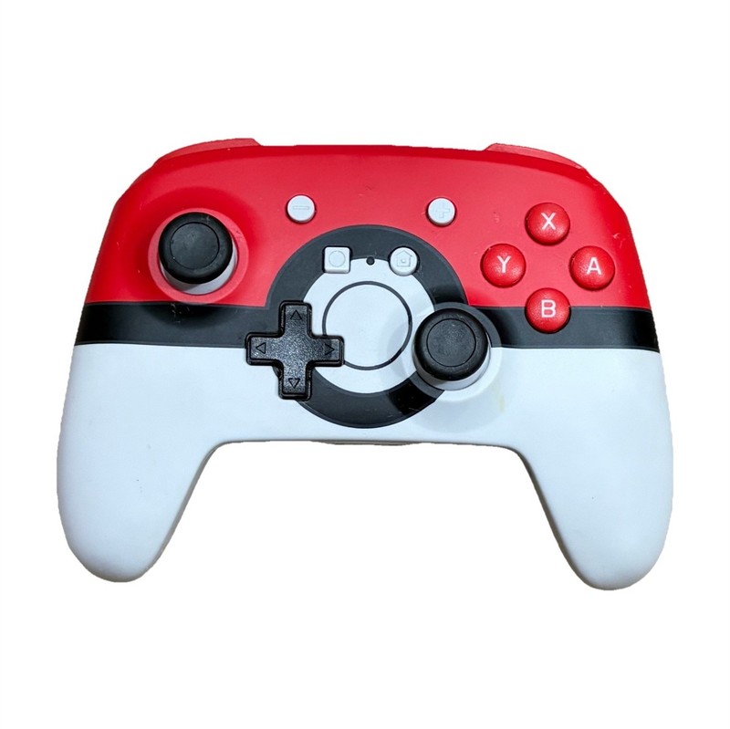Nintendo Switch PowerA Poké Ball Wireless Controller Red White Black READ