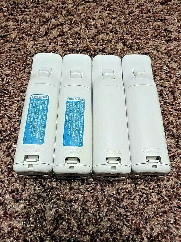 Lot of 4 3 2 1 OEM Nintendo Wii Remote WiiMote Original Official Controller WiiU gallery