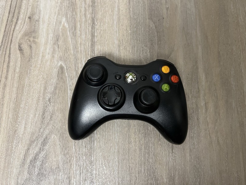 Genuine OEM Black Microsoft Xbox 360 Wireless Controller Tested Works