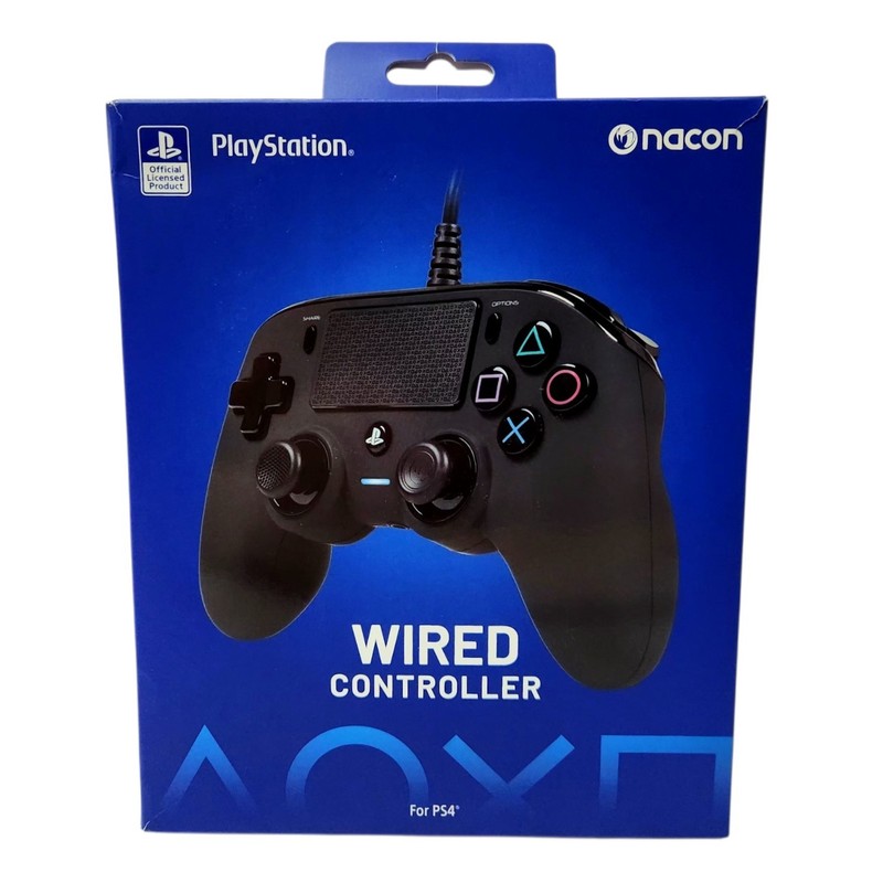 PS4 Wired Controller for PlayStation 4 & PC – Nacon – Black